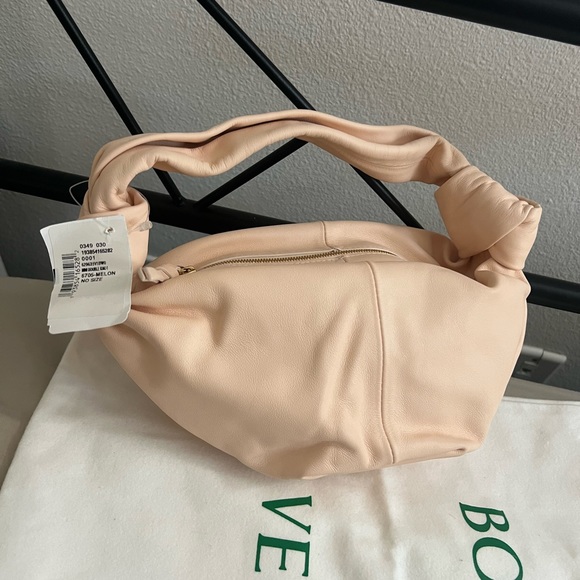 NWT Bottega Veneta melon pink double knot leather handbag - Picture 10 of 16